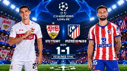 El Atlético resiste en Stuttgart y rescata un empate de carácter