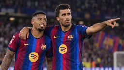 Gabriel Jesús debuta con el Barça y Flick destaca el valor de Rodri