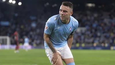 Iago Aspas, pendiente de pruebas tras sufrir un pinchazo en el cuádriceps