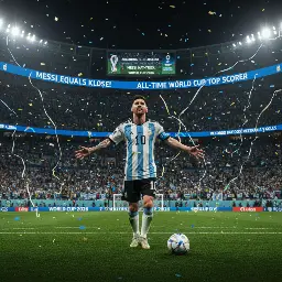 Messi iguala a Klose y bate récords con un hat-trick en el Mundial 2026