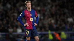 Frenkie de Jong regresa lesionado y podría perderse varios meses con el Barcelona