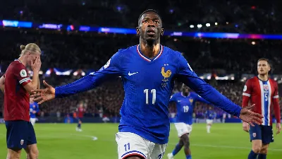 Dembélé marca un hat-trick y lidera a Francia ante Noruega en el Mundial