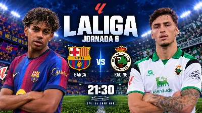 El Barça sin De Jong y Bardghji se enfrenta al Racing; Salinas contra Lamine