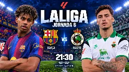 El Barça sin De Jong y Bardghji se enfrenta al Racing; Salinas contra Lamine