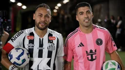 Neymar salva al Santos con un doblete y Suárez decide con un 'panenkazo' en el Inter Miami