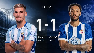 Chupe frena a Aubameyang y el Málaga estrena su casillero en una Rosaleda de Primera