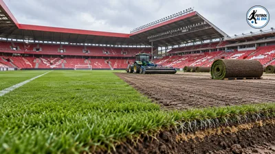 El Sporting prepara un césped híbrido para El Molinón en su plan ante las lesiones