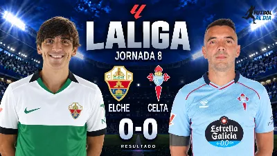 Elche y Celta se quedan sin gol en el Martínez Valero: dos ocasiones finales condenan el partido al empate (0-0)
