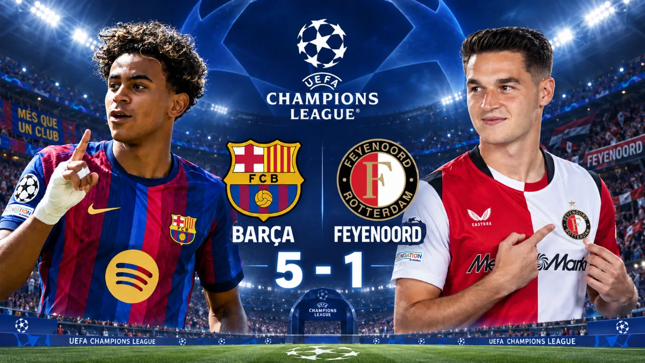 El Barça debuta a lo grande en Champions: cinco goles y un ataque que asusta a Europa