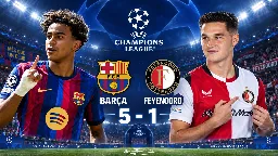 El Barça debuta a lo grande en Champions: cinco goles y un ataque que asusta a Europa
