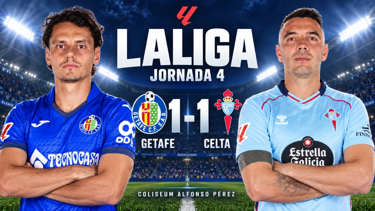 Getafe y Celta firman unas tablas con polémica en el Coliseum