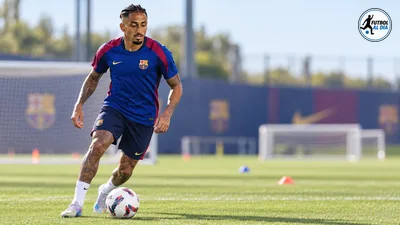 Raphinha se reincorpora al entrenamiento colectivo del Barcelona