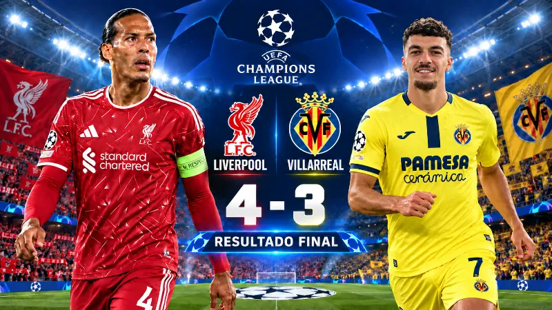 El Liverpool remonta al Villarreal en un vibrante 4-3 europeo