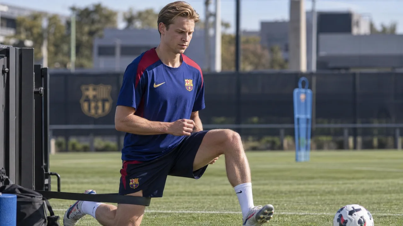 Frenkie de Jong encara la fase final de su recuperación con el Barça