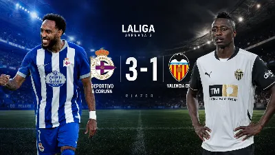 El Deportivo supera al Valencia en Riazor y consigue su primera victoria