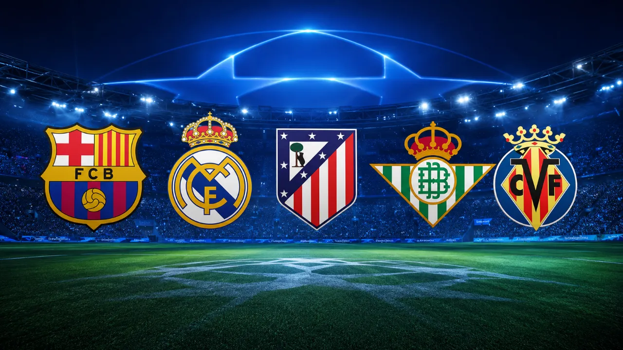 Así queda la fase liga de la Champions para los equipos españoles