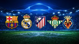 Así queda la fase liga de la Champions para los equipos españoles