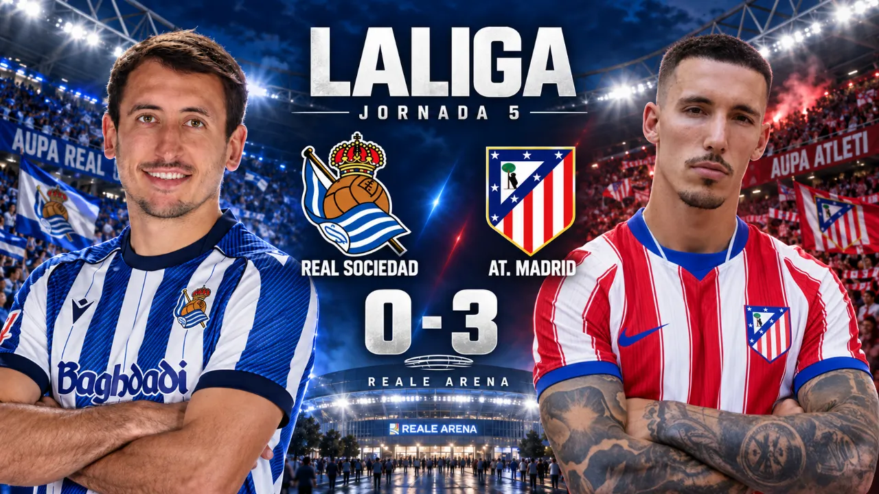 El Atlético castiga en el tramo final y hunde a la Real en Anoeta