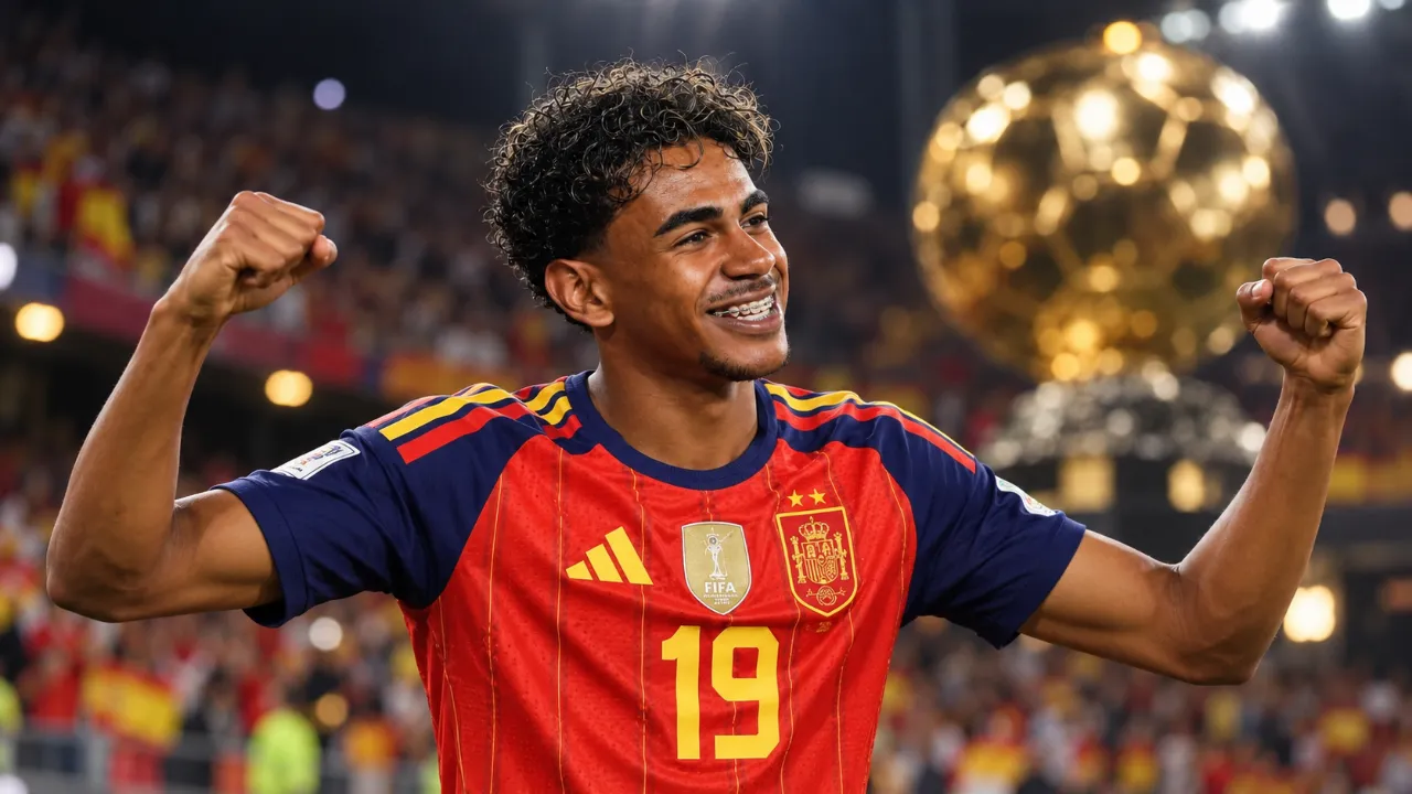 Lamine Yamal vuelve al centro del debate por el Balón de Oro tras su actuación con España