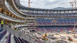 El Spotify Camp Nou avanza con la tercera gradería, los palcos VIP y los nuevos espacios del Barça
