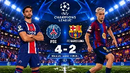El PSG impone su pegada al Barça en un vibrante 4-2 europeo