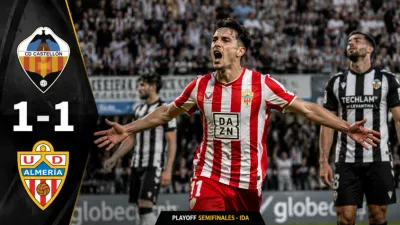 Arribas rescata al Almería y deja al Castellón con la obligación de ganar