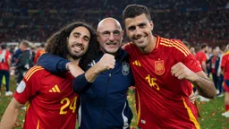 Luis de la Fuente: "Podía haberse decantado antes"; la selección celebra el Mundial