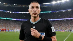 Slavko Vincic, árbitro de la final entre España y Argentina en el MetLife Stadium