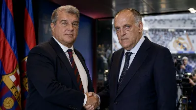 Laporta y Tebas sellan una alianza estratégica en medio de la tensión con el Madrid