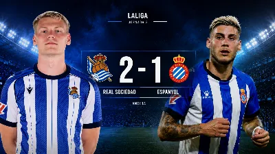 La Real Sociedad vence al Espanyol y Oyarzabal recibe un homenaje dividido