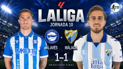 Mañas rescata un empate para el Alavés ante un Málaga que rozó el triunfo