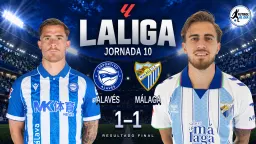 Mañas rescata un empate para el Alavés ante un Málaga que rozó el triunfo