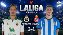 El Racing remonta al Espanyol y agrava la crisis perica en El Sardinero