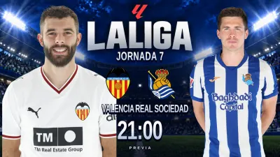 Rioja llega al Valencia-Real Sociedad; Zubeldia será baja