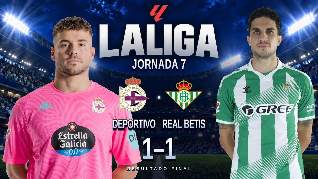 El Dépor rescata un empate ante un Betis que dejó escapar el triunfo