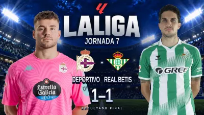 El Dépor rescata un empate ante un Betis que dejó escapar el triunfo