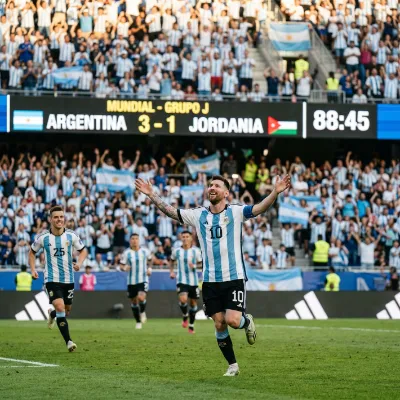 Messi anota en su séptimo partido consecutivo en Mundiales y Argentina avanza como líder del Grupo J