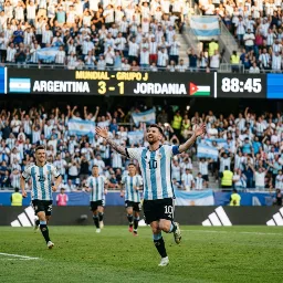 Messi anota en su séptimo partido consecutivo en Mundiales y Argentina avanza como líder del Grupo J