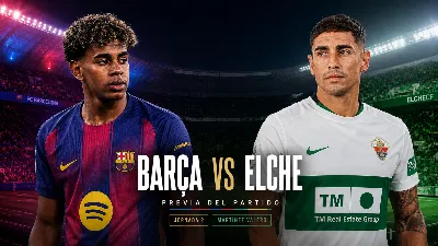 Hansi Flick estrena su tercera Liga con el Barça ante un Elche que busca romper una racha de 50 años sin ganar al campeón